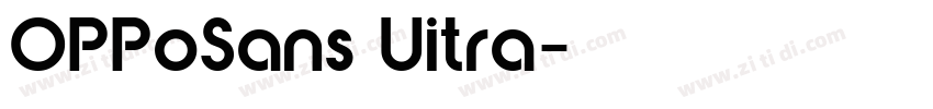 OPPoSans Uitra字体转换
